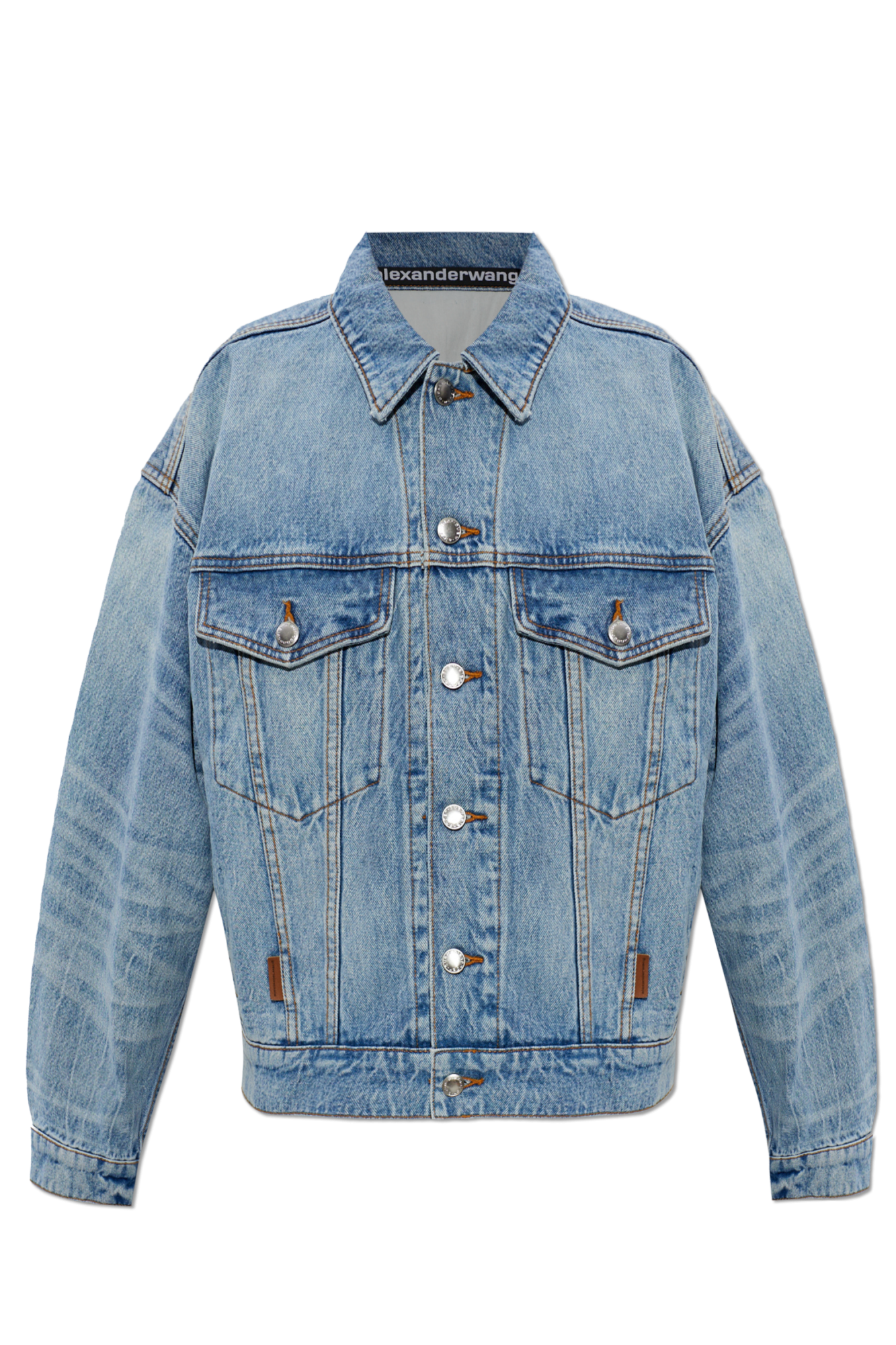 【T by ALEXANDER WANG】DENIM JACKET 494T Alexander Wang Denim jacket with 'Vintage' motif | Women's | Vitkac